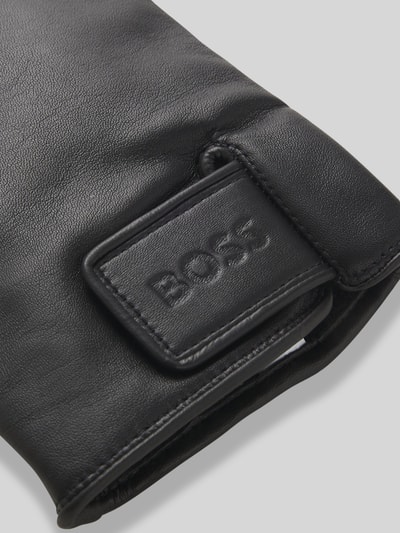 BOSS Handschoenen van echt lamsleer model 'HELKOP1' Zwart - 3