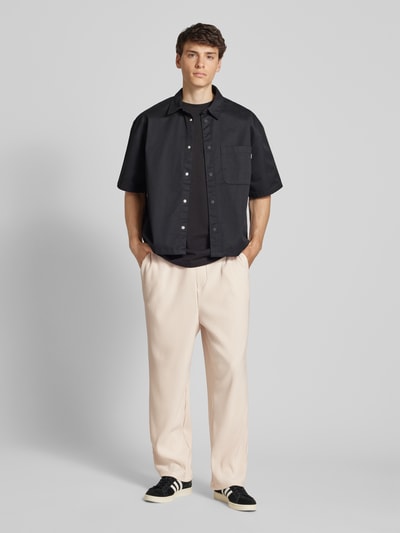 Jack & Jones Straight Leg Stoffhose mit Plisseefalten Modell 'KARL INTERLUDE' Offwhite 1