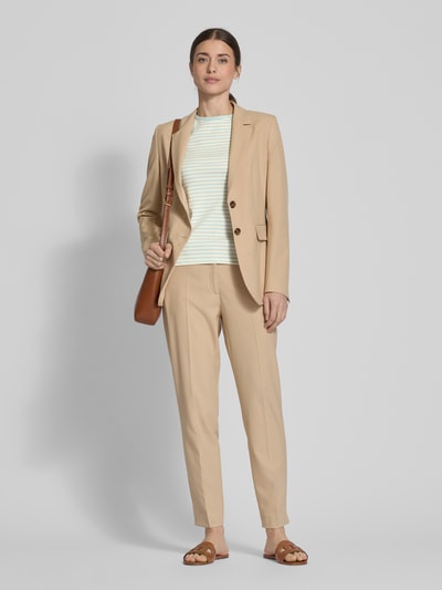 Lauren Ralph Lauren T-shirt met geribde ronde hals Marineblauw - 1