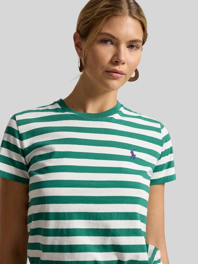 Polo Ralph Lauren Regular Fit T-Shirt aus reiner Baumwolle Gruen 3