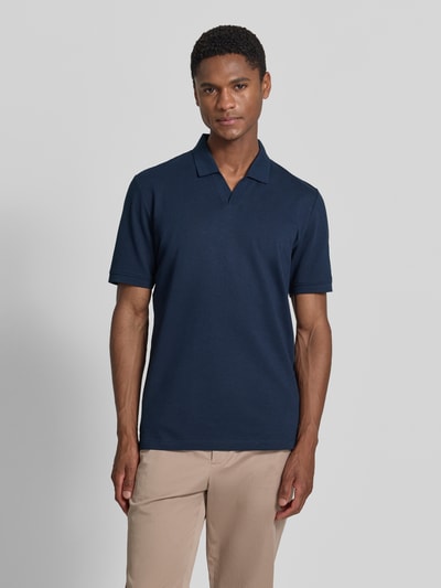 s.Oliver RED LABEL Regular Fit Poloshirt aus Baumwoll-Mix Marine 4