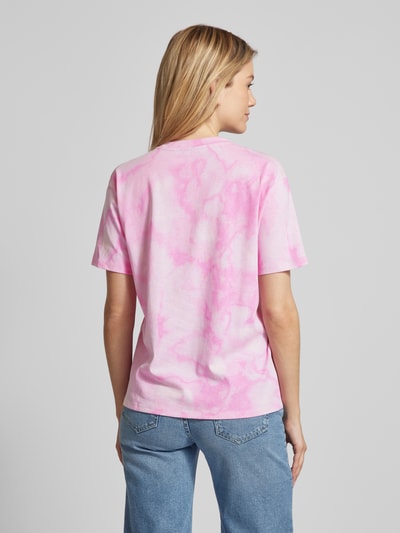 Jake*s Casual T-Shirt im Batik-Look Pink 5