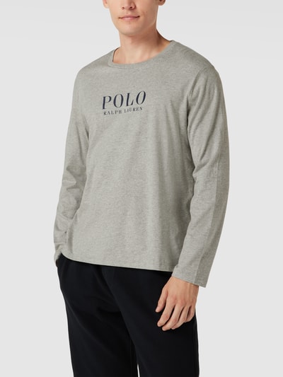 Polo Ralph Lauren Underwear Longsleeve mit Label-Print Modell 'LIQUID' Mittelgrau Melange 4