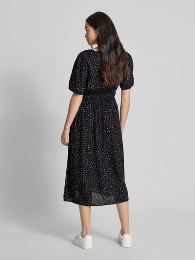 PIECES Tailliertes Freizeitkleid aus reiner Viskose Modell 'TALA' Metallic Black 5