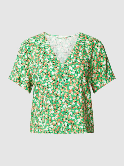 Tom Tailor Denim Blouseshirt met all-over motief, model 'BLOUSE' Groen - 2