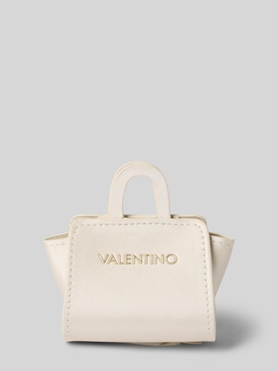 Produktfoto, kremowa Handtasche mit Tragehenkel Modell 'AURUM' von VALENTINO BAGS, gładka faktura, złota aplikacja z logo