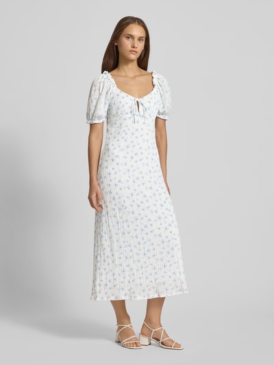 Gina Tricot Midi-jurk in kreuklook, model 'Ilma' Lichtblauw - 1