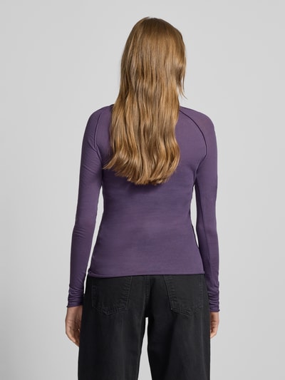 Review Longsleeve mit Stehkragen Purple 5