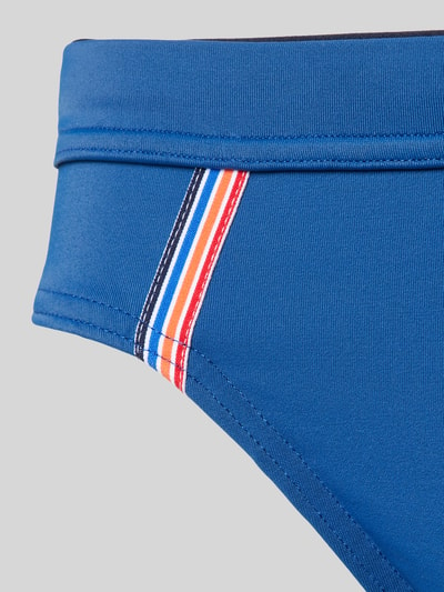 HOM Badehose mit Label-Detail Modell 'NAUTICAL CUP' Marine 2