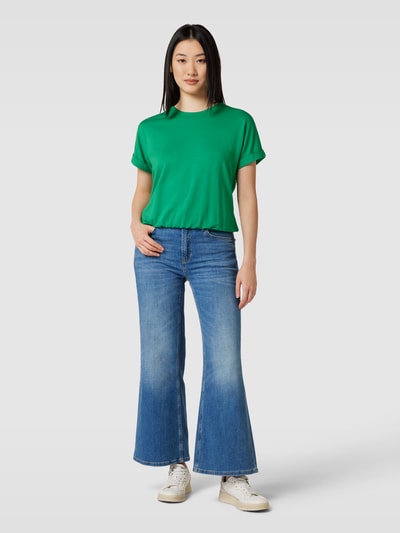 OPUS T-shirt z elastycznym pasem model ‘Soelle’ Zielony 1