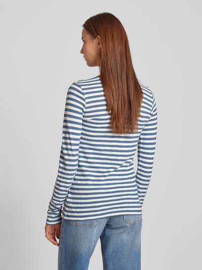 Marc O'Polo Longsleeve mit U-Boot-Ausschnitt Rauchblau 5