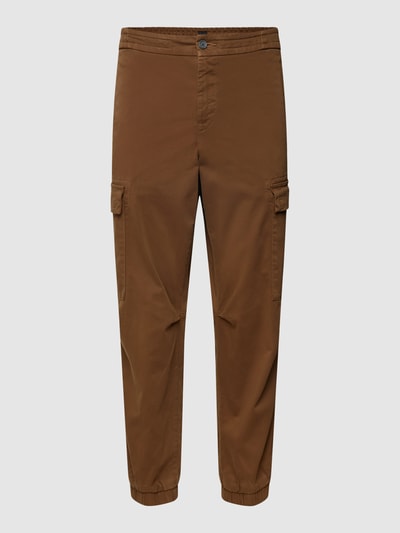 BOSS Orange Broek met cargozakken, model 'Cargo' Lichtbruin - 2