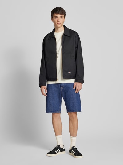 Jack & Jones Baggy fit korte jeans in 5-pocketmodel, model 'ALEX' Donkerblauw - 1