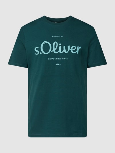 s.Oliver RED LABEL T-Shirt mit Label-Print Modell 'Logo' Bottle 2