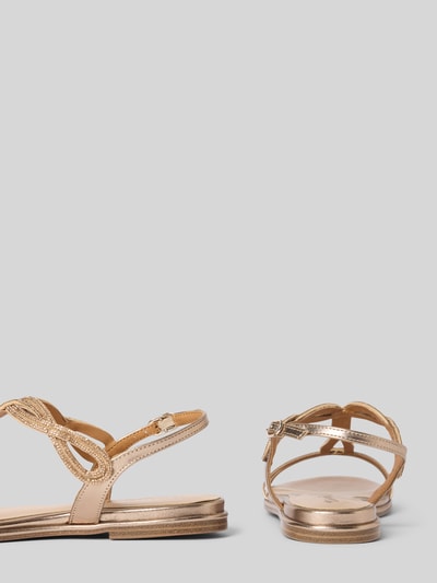 Tamaris Sandalen met strass-steentjes Metallic bruin - 2