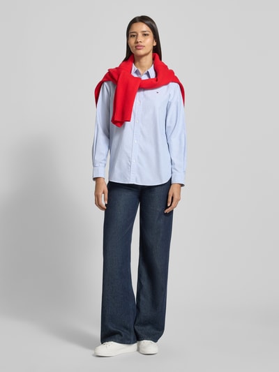 Tommy Hilfiger Regular Fit Hemdbluse aus reiner Baumwolle Modell 'OXFORD' Marine 1