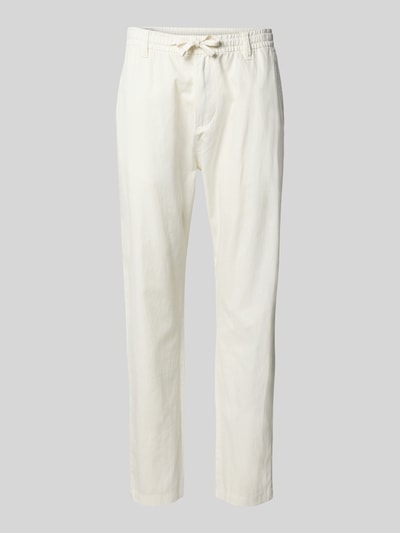 s.Oliver RED LABEL Relaxed Fit Chino Leinen-Baumwoll-Mix Weiss 2