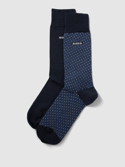 BOSS Socken mit Label-Detail im 2er-Pack Blau 1