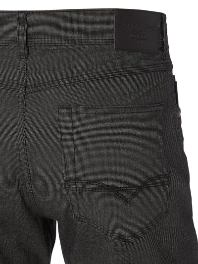 Christian Berg Men Regular Fit 5-Pocket-Hose mit Webmuster Mittelgrau 2