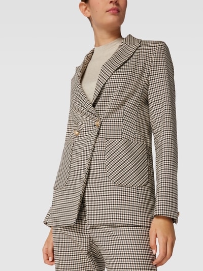 More & More Blazer mit Karo-Muster Khaki 3