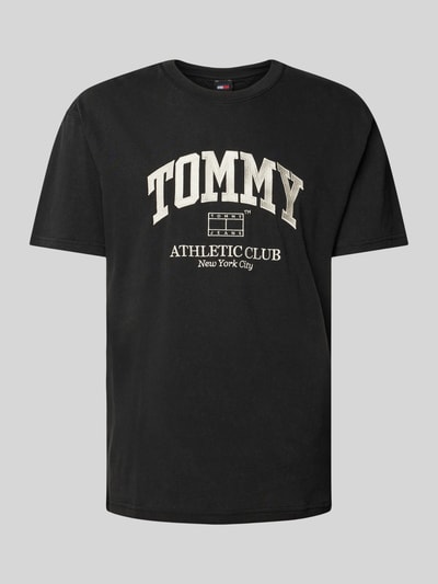 Tommy Jeans T-shirt met labelprint Zwart - 2
