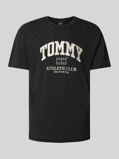 Tommy Jeans T-shirt z nadrukiem z logo Czarny 2