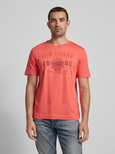 Tom Tailor T-Shirt mit Rundhalsausschnitt Koralle 4
