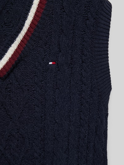 Tommy Hilfiger Kids Pullunder mit Label-Stitching Modell 'GLOBAL' Marine 2