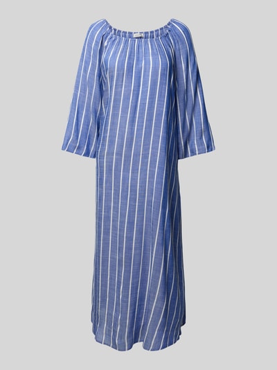 Christian Berg Woman Midikleid aus Viskose mit 3/4-Arm Dunkelblau 2