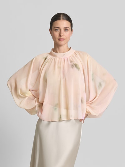 MAX&Co. Loose Fit Bluse mit Allover-Muster Rosa 4