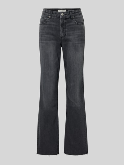 Marc O'Polo Flared Fit High Rise Jeans aus Baumwoll-Mix Modell 'KIRUNA' Anthrazit 2