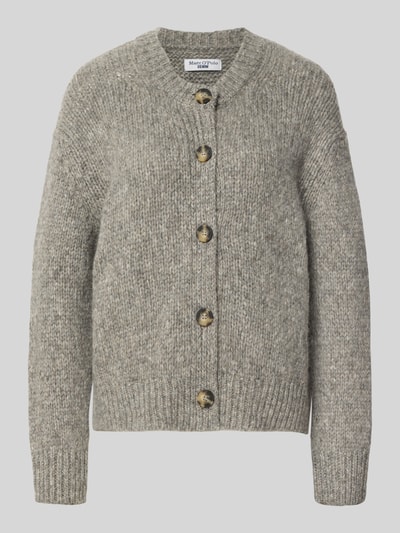 Marc O'Polo Denim Relaxed Fit Strickjacke aus Schurwoll-Mix  Hellgrau Melange 2