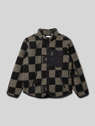 KARL KANI Kurtka z polaru ze stójką i wpuszczanymi rękawami Grafitowy 1