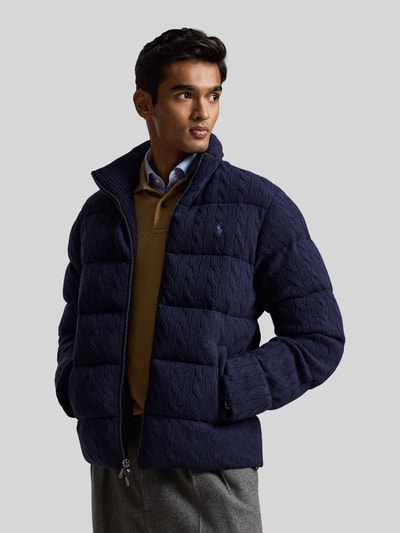 Polo Ralph Lauren Strickjacke aus Wolle mit Zweiwege Reißverschluss Marine 4