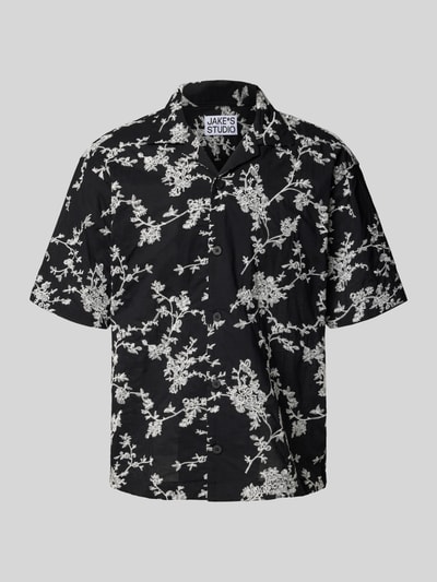 JAKE*S STUDIO MEN Freizeithemd mit Reverskragen Black 2