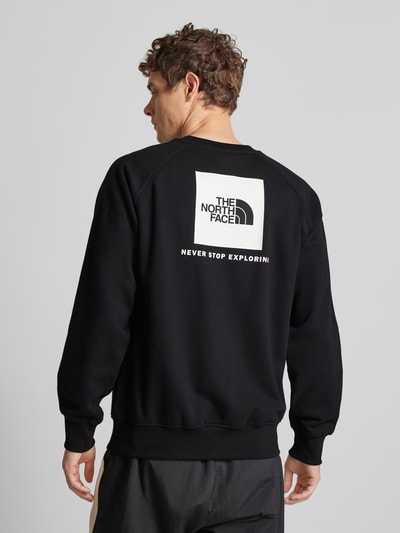 The North Face Sweatshirt met labelstitching, model 'RAGLAN REDBOX CREW' Zwart - 5