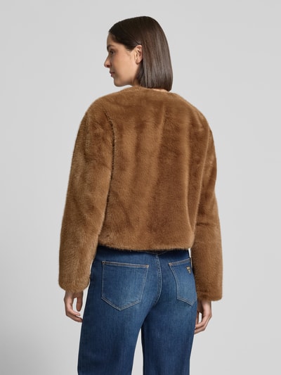 Rich & Royal Regular Fit Jacke aus Kunstfell Camel 5
