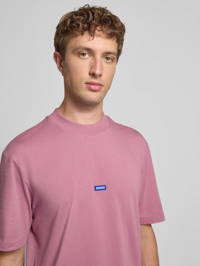 Hugo Blue Regular Fit T-Shirt aus reiner Baumwolle Modell 'NIEROS' Altrosa 3