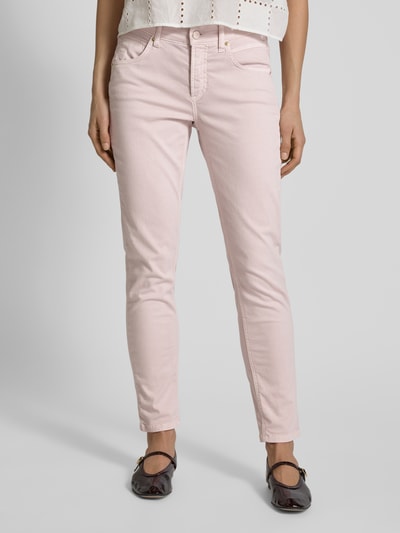 Cambio Slim fit jeans met verkort model, model 'PIPER' Lichtroze - 4