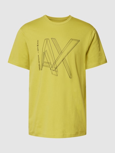 ARMANI EXCHANGE T-Shirt mit Label-Print Senf 2