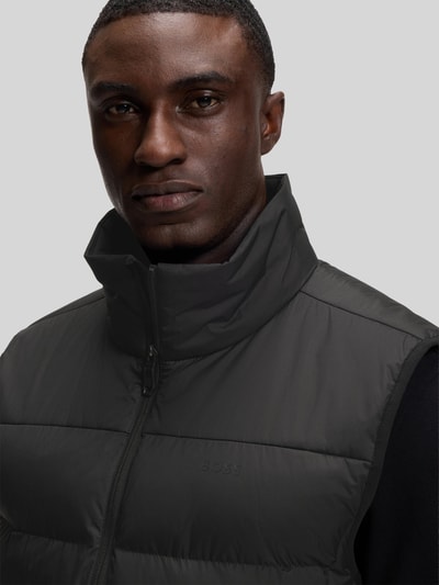 BOSS Green Regular fit bodywarmer met opstaande kraag model 'OW_Urbanex' Zwart - 3