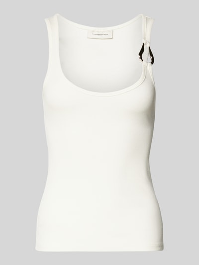 Copenhagen Muse Tanktop mit Applikation Modell 'SIV' Offwhite 2