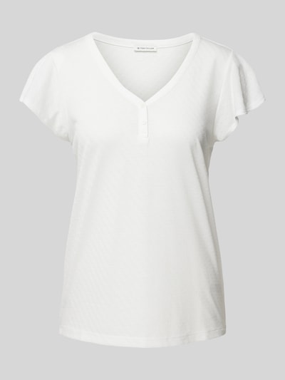 Tom Tailor T-shirt met streepmotief Ecru - 2