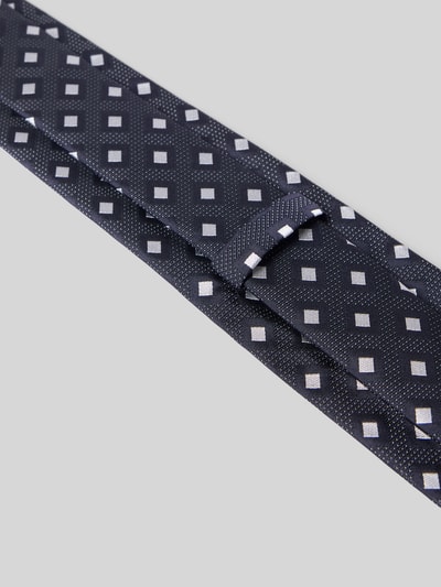 BOSS Stropdas van zijdemix Marineblauw - 3