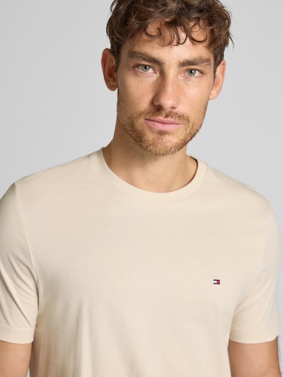 Tommy Hilfiger Regular Fit T-Shirt aus reiner Baumwolle Offwhite 3
