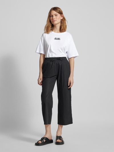 Smith and Soul Oversized T-shirt met sattementstitching Wit - 1