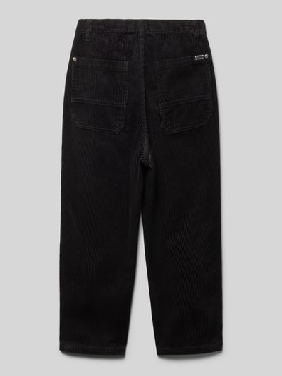 Garcia Spodnie sztruksowe z wpuszczanymi kieszeniami w stylu francuskim Czarny 3
