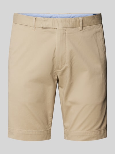 Polo Ralph Lauren Slim Stretch Fit Shorts im unifarbenen Design Beige 2