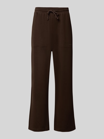 Produktfoto, Regular Fit Sweathose aus Baumwoll-Modal-Mix von Tommy Hilfiger, dunkelbraun, gerade Form, glatte Textur, Herren Sweathose