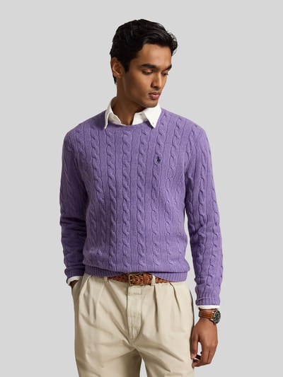 Polo Ralph Lauren Regular Fit Pullover aus Woll-Kaschmir-Mix Lila 4